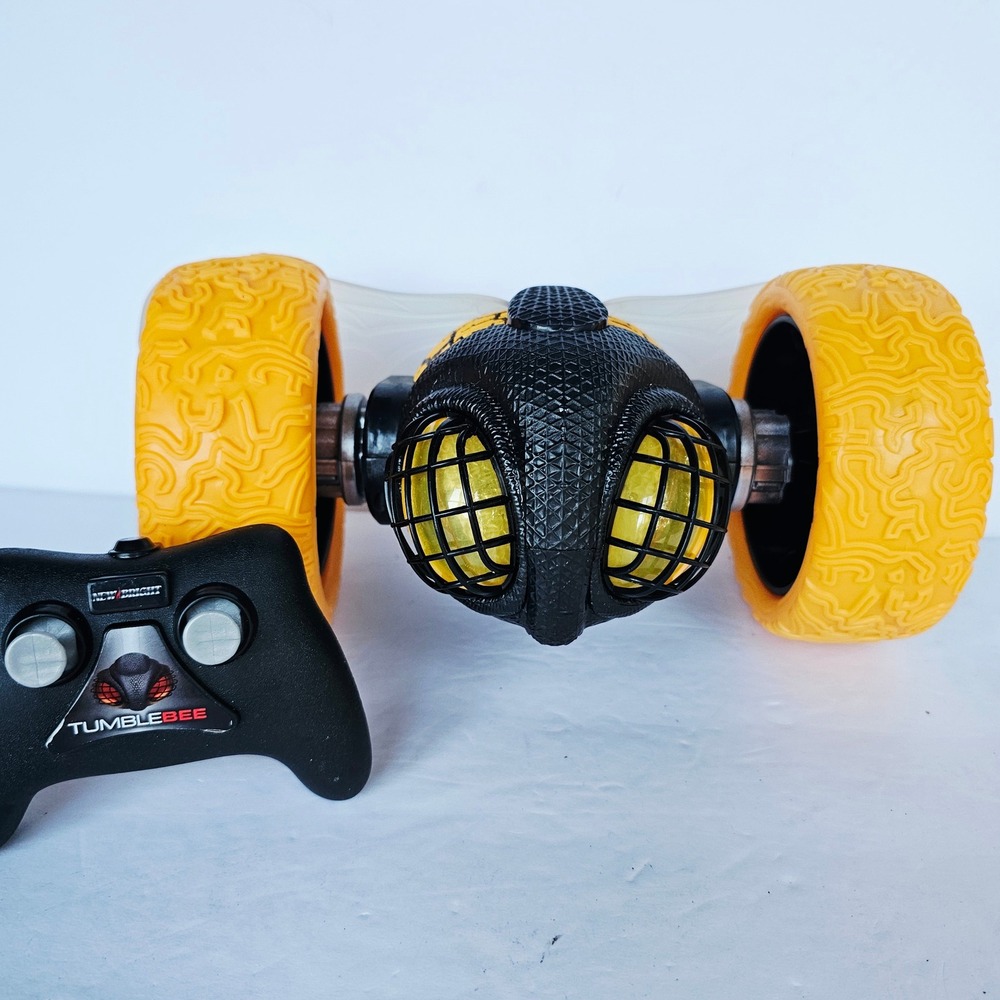 New Bright TumbleBee RC Remote Control Stunt Toy Black Yellow Light Up 2.4GHz